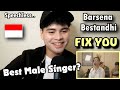 SINGER reacts to BARSENA BESTANDHI "FIX YOU" live (cover)| is he the best male singer in Indonesia?