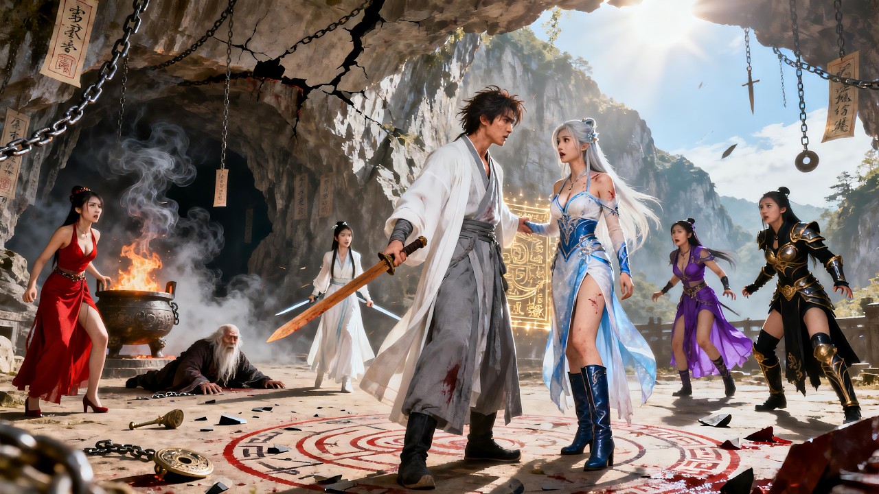 Crazy Old Man Beats Thugs with a Branch—He's the Legendary Sword