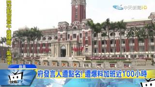 20170330中天新聞　血汗工廠？！　周刊王爆：總統府加班100小時