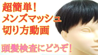 超簡単!メンズマッシュ切り方動画