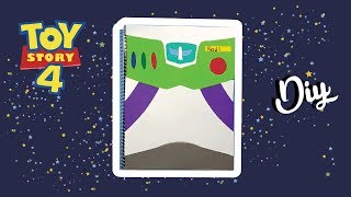 Buzz Lightyear Toy Story 4 How to line notebooks - Back to school