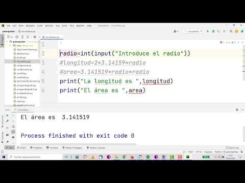 Programación Python Circunferencia y área Círculo TIC ESO Bachillerato IES Monterroso
