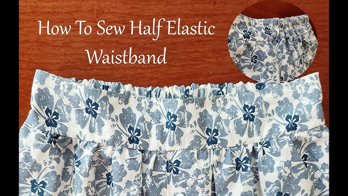 How to sew elastic (2 techniques)