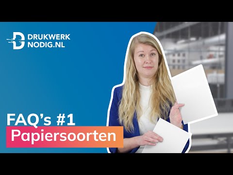 Video: Wat beteken 1 op in drukwerk?