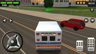 Fire Truck Emergency Driver 3D - ANDROID IOS Gameplay FHD #cars #cargames #ambulance screenshot 2