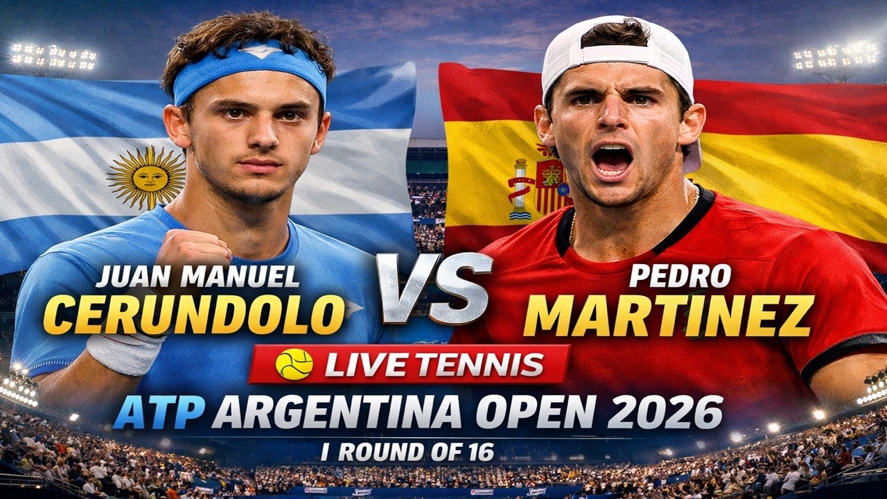 Juan Manuel Cerundolo vs Pedro Martinez 🎾LIVE TENNIS ATP Argentina Open 2026 | Round Of 16