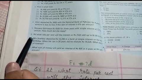 Ex 7d | Q6 Q7  Q8 | Oxford Countdown book 6