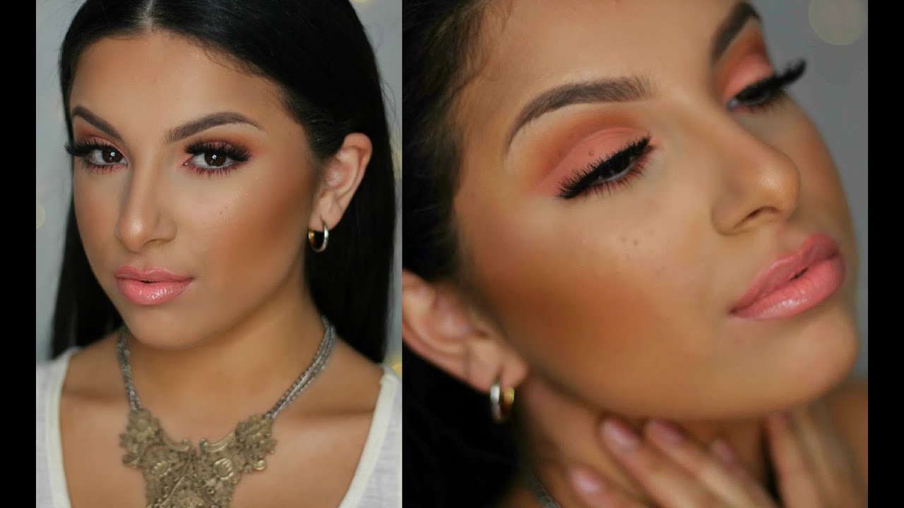 Peach Cut Crease Makeup Tutorial | Makeup By Leyla