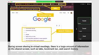 ScreenConcealer: Privacy-protection System with Obfuscations for Screen Sharing Profile