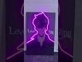 Cuadro de Solo Leveling Sung JinWoo con luz neon flex #sololeveling #sungjinwoo #sololevelingedit