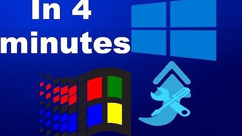 Upgrading from Windows 3.1 to 10 in 4 minutes