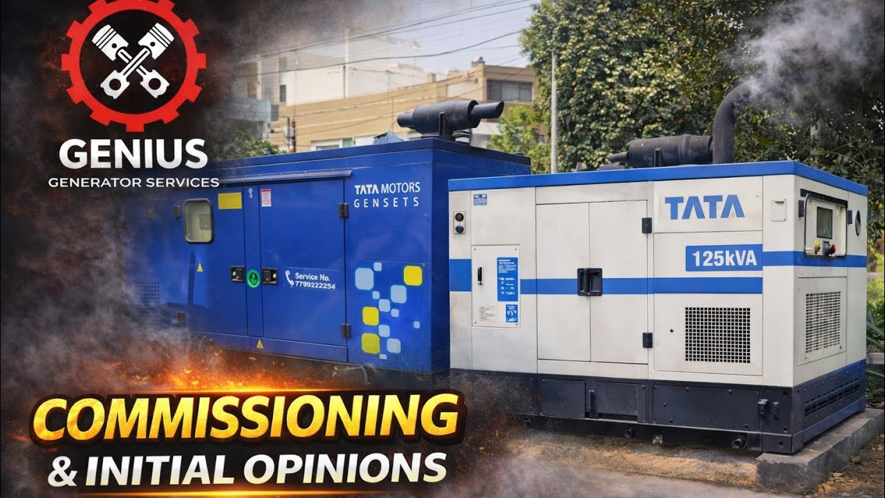 Tata 125kva cpcb4 engine initial opinions in telugu @geniusgeneratorsintelugu 