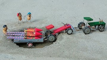 Diy tractor stuck in mud mini science project Part 24 || diwali rocket || @TechnicalAvnishh