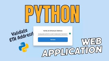 Python GUI Tutorial:  Ethereum Wallet Validation