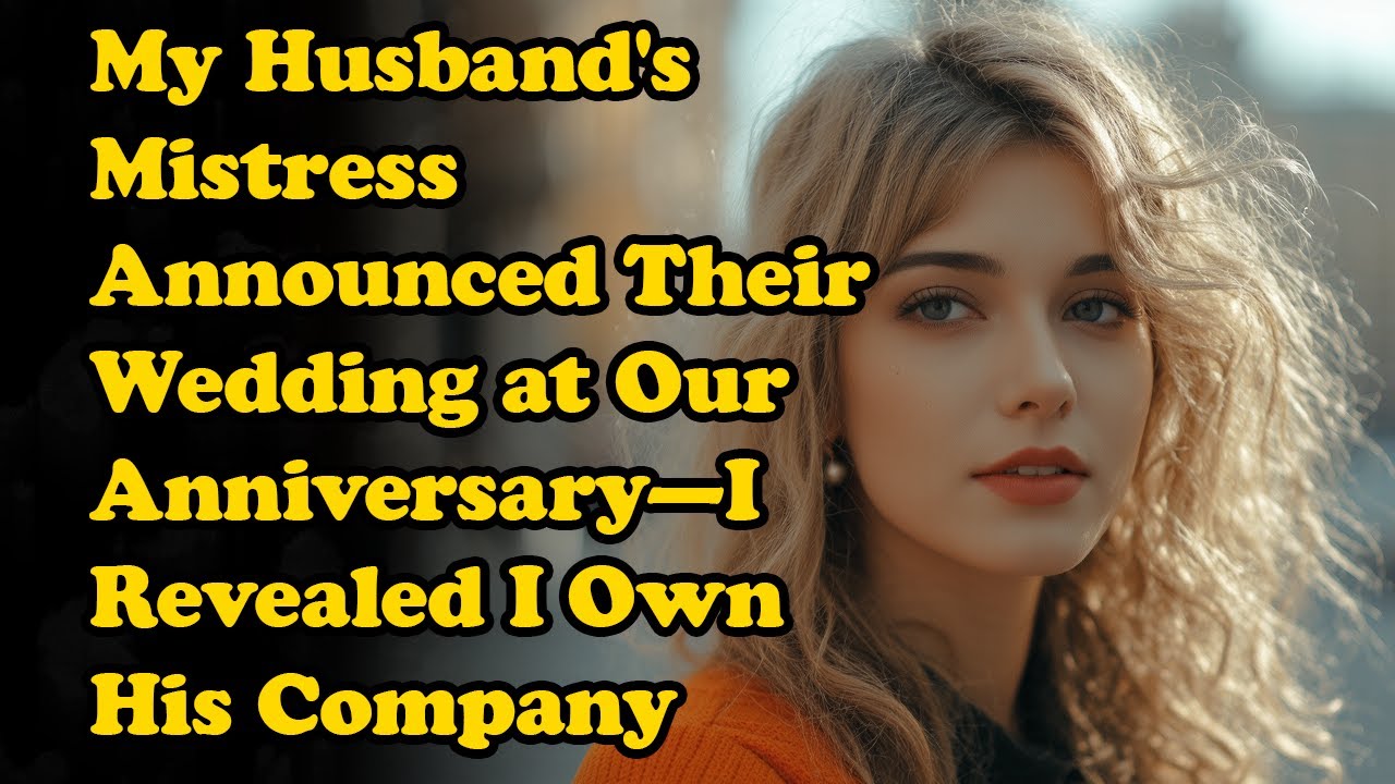 My Husband's Mistress Announced Their Wedding at Our Anniversary—I Revealed I Own His Company