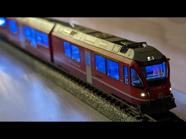 Kato N scale ABe 812 Allegra RhB DCC ESU Lokpilot - YouTube