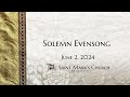 Solemn Evensong - 6.2.24