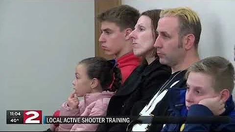 Local church holds active shooter training session