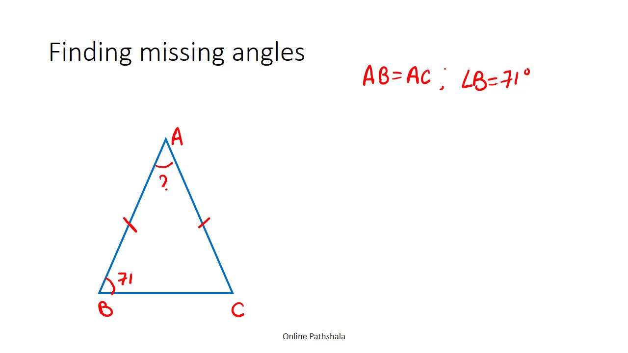 013 How to find missing angles in triangles - YouTube