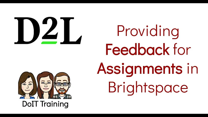 Providing Feedback for Assignments in Brightspace