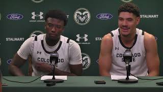 Colorado State Basketball (M): Player Post-Game (Louisiana Tech)