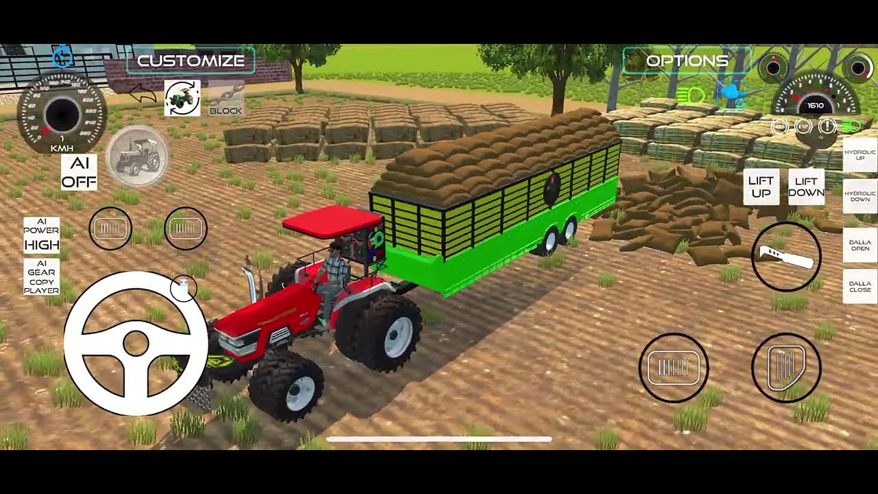Tractor 🚜 Load Bori By JCB in Game || Indian vehicle simulator 3D || Rohit GamerZ 