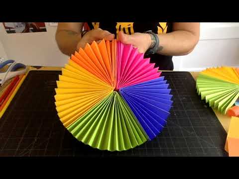 How to make a Paper Fan - Origami FAN 