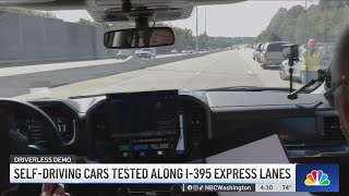 Self-driving cars were tested in I-395 Express Lanes. Here's how it went | NBC4 Washington