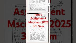 Mscmacs assignment