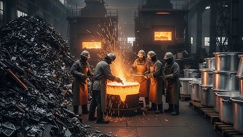 Complete Manufacturing process of Very Huge Cooking Pots From Old Scrap waste Recycling 