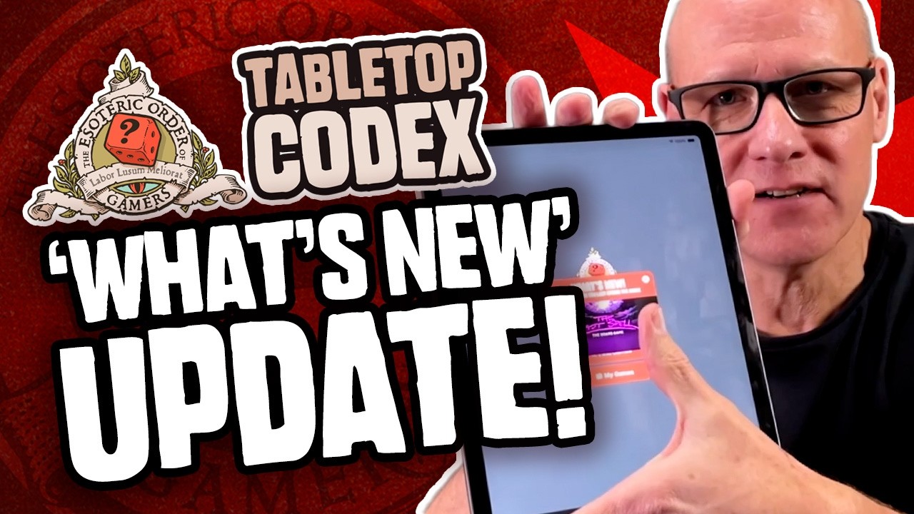 Tabletop Codex - Now You Can See What's New! - YouTube