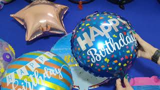 Fun Happy Birthday Foil Balloon Blowing