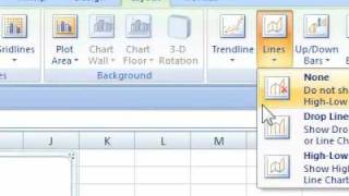 How to add High Low lines for a chart in a spreadsheet