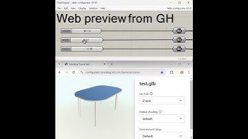 Web Preview of glTF files from Grasshopper