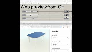 Web Preview of glTF files from Grasshopper