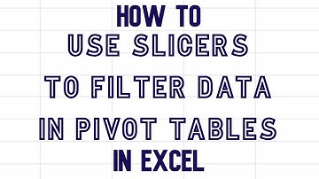 How to use slicers to easily filter data in pivot tables in Excel video #excel #pivottables #slicers