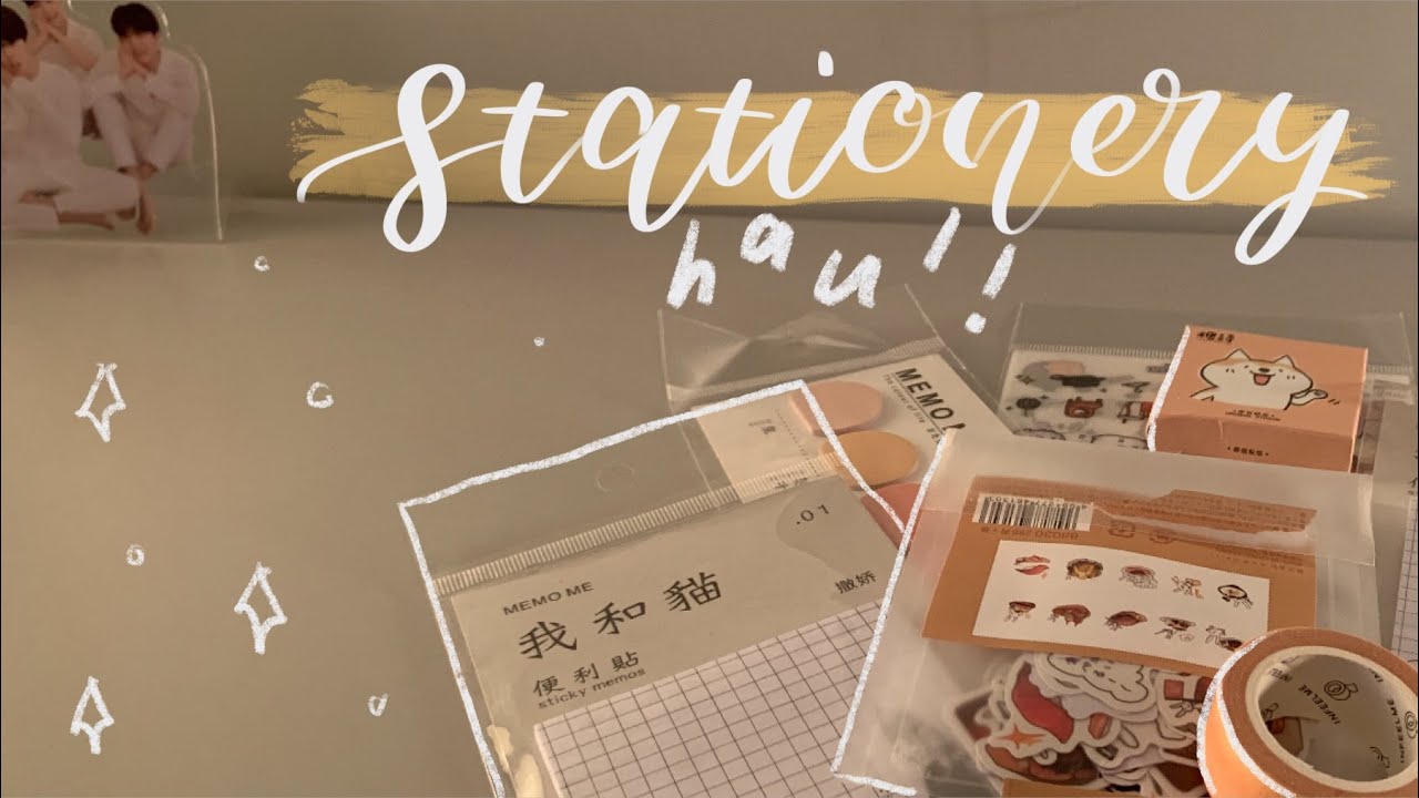 aliexpress stationery haul YouTube