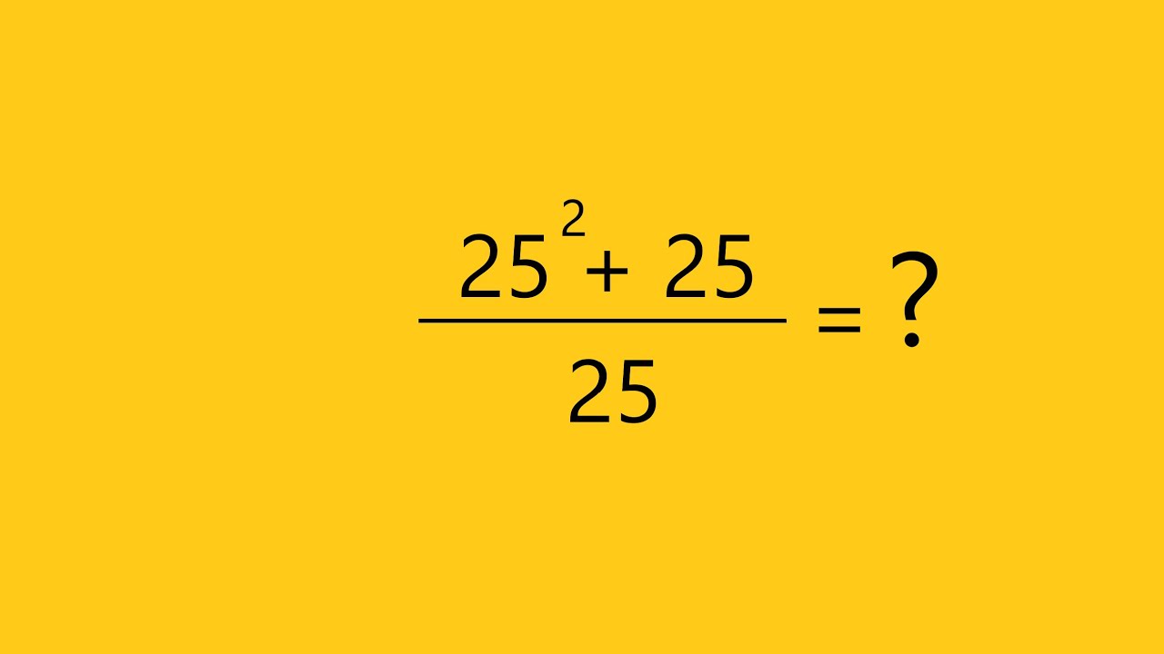 Can You Solve This Simple Math Problem? - YouTube