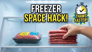 This Ground Beef Hack Saves Freezer Space and Thaws Faster Tips To Freeze Ground Beef By Crazy Hacker