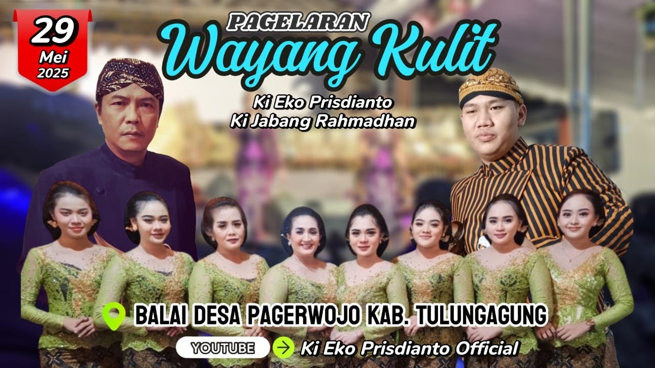 🔴 WAYANG KULIT KI EKO KONDHO PRISDIANTO |  BALAI DESA PAGERWOJO  KAB. TULUNGAGUNG
