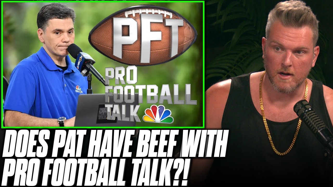 Profootballtalk Is There REALLY A Beef Between Pat McAfee & ProFootballTalk's Mike ...
