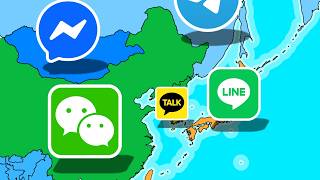 The Most Popular Messaging App in Every Country Mapped!