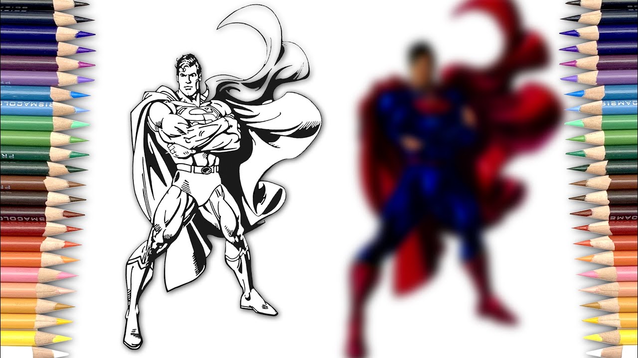 SUPERMAN Man of Steel Coloring Page | Superman Coloring [NCS]