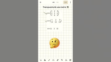 ▶Matriz transpuesta  📚💡3x3 ,2x3 y  1x3 paso a paso🔍
