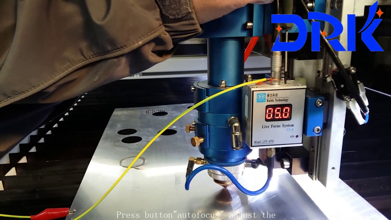 metal laser machine adjust laser head autofocus livefocus YouTube
