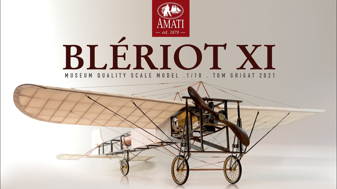 Amati's Blériot XI built in stopmotion