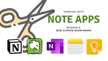 Note Apps - Web Clipper Show Down #1