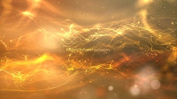 Golden bokeh - hd video background loop | Moving Particle Motion Background | Royalty Free Footages