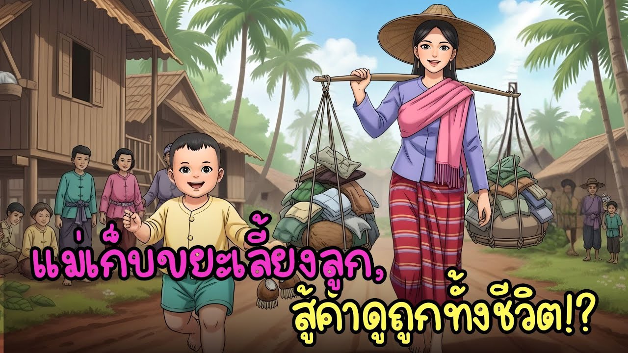 แม่เก็บขยะผู้ถูกดูแคลน เลี้ยงลูกท่ามกลางความโหดร้ายของสังคม |นิทานพื้นบ้านไทย