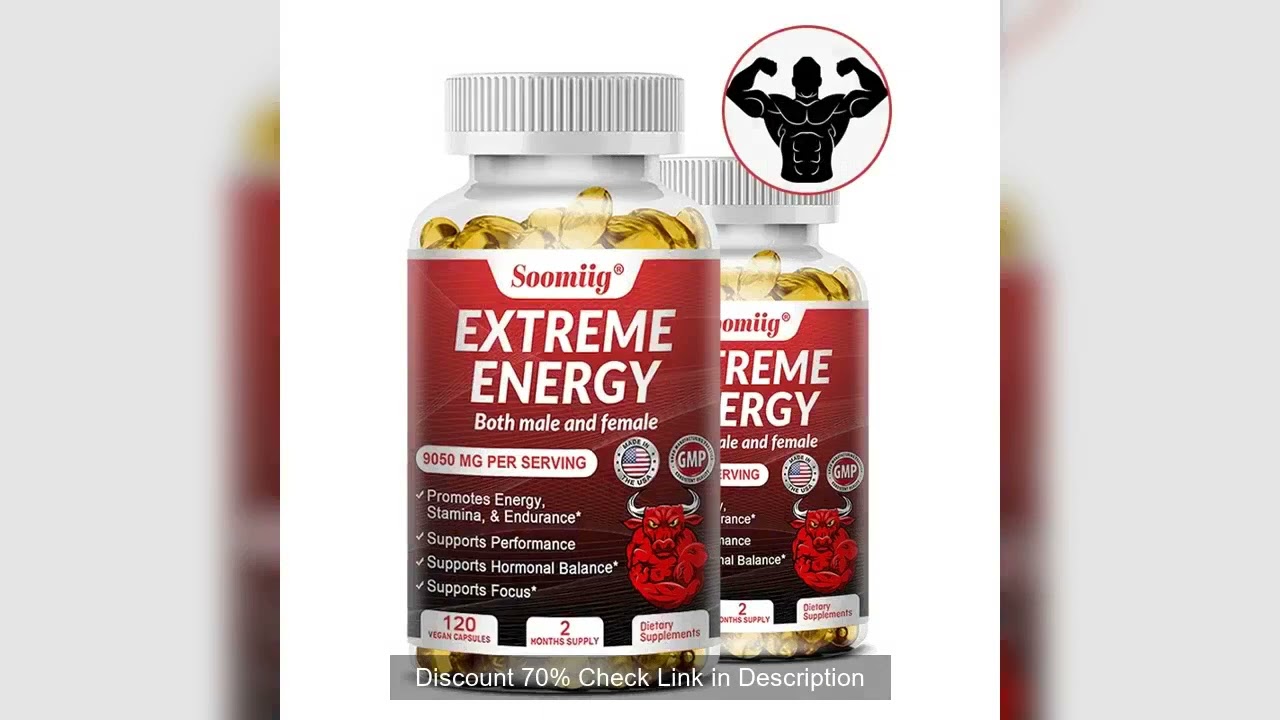 Ginseng Energy Booster - Increases focus, endurance and performance, reduces fatigue, motivation, na